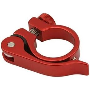 Alloy Seat Post Clamp Outer Diameter 28.6mm Quick Release, Multiple Colors (White) in Saudi Arabia