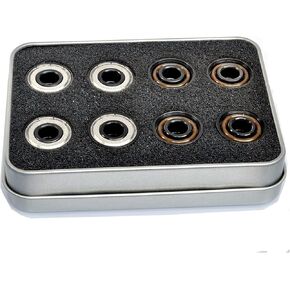 محامل 16pcs محامل سيراميك سوداء 8x22x7mm محامل التزلج على الجليد 7 كرات in Kuwait