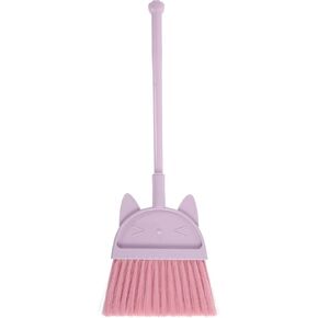 Cabilock Broom مع Cat Design Plastic Broom لتنظيف المدارس المنزلية خفيفة الوزن وممتع لتدريس عادات النظافة in Kuwait
