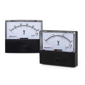DH-670 DC Voltmeter Pointer Meter 1V 2V 5V 10V 15V 20V 25V 30V 50V 75V 100V 150V 200V 300V 450V 500V 600V 1PCS (200V) in Saudi Arabia