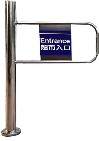 باب مضيف مقاوم للصدأ في اتجاه واحد ، بوابة المشاة ممر للمصنع والمتنزه ، دخول 90 درجة ، مدخل متين في اتجاه واحد (يمين ، 90 × 97 سم) in Kuwait