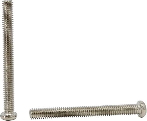 FixtureDisplays® 100PK M4 X 50mm Pitch 0.7mm - Phillips Flat Head Machine Screw (Countersunk) Carbon Steel Nickel Plated Cross Recessed 302238-NPF in Saudi Arabia