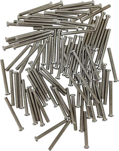 FixtureDisplays® 100PK M4 X 50mm Pitch 0.7mm - Phillips Flat Head Machine Screw (Countersunk) Carbon Steel Nickel Plated Cross Recessed 302238-NPF in Saudi Arabia
