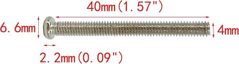 FixtureDisplays® 100PK M4 X 50mm Pitch 0.7mm - Phillips Flat Head Machine Screw (Countersunk) Carbon Steel Nickel Plated Cross Recessed 302238-NPF in Saudi Arabia