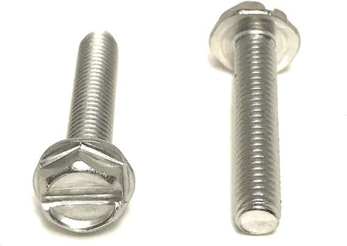 10-32X1" Slotted Hex Washer Head Machine Screws 18-8 Stainless Steel (25 Pcs) in Saudi Arabia