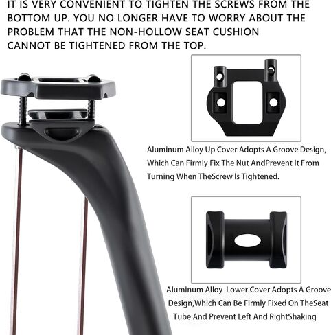 Ultra Light Bike Seat Post Carbon Seatpost 27.2mm for Road Mountain BMX Bicycle, Shock Absorption and Comfortable, Capacity of 100kg, Weight 175g ± 5g, Length 400mm, Matte in Saudi Arabia