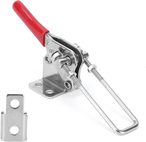 Toggle Latch Catch Stainless Steel Toggle Clamp Lock Hasp Fast Clamping Secure Positioning for Woodworking Home Improvement Electronic Equipment Installation in Saudi Arabia