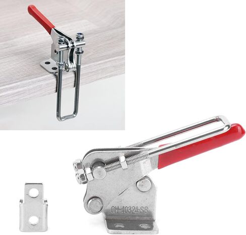 Toggle Latch Catch Stainless Steel Toggle Clamp Lock Hasp Fast Clamping Secure Positioning for Woodworking Home Improvement Electronic Equipment Installation in Saudi Arabia