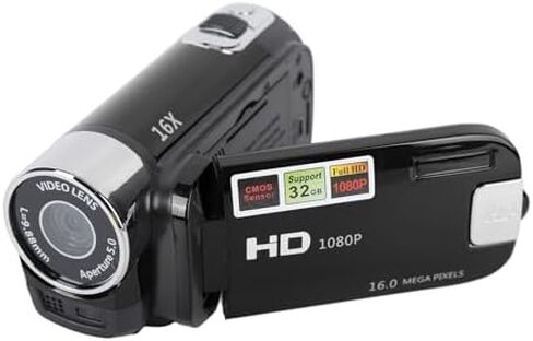 كاميرا فيديو Zjchao ، 2.7 بوصة TFT DV كاميرا 4K 48 ميجابكسل شاشة Rotatable 16x Zoom Camera مع كابل USB مثالي للسفر المدونة (أحمر) in Saudi Arabia