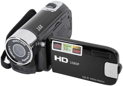 كاميرا فيديو Zjchao ، 2.7 بوصة TFT DV كاميرا 4K 48 ميجابكسل شاشة Rotatable 16x Zoom Camera مع كابل USB مثالي للسفر المدونة (أحمر) in Saudi Arabia
