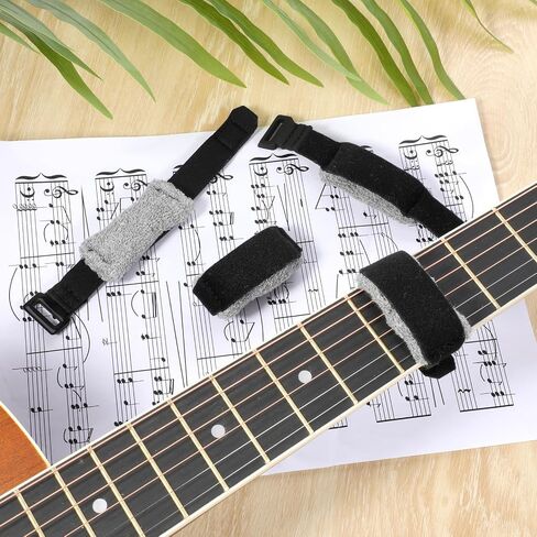 Guitar String Mute Damper Cotton Bass Guitar Fret Mute Fingerboard Mute Tape Adjustable Guitar String Dampener Bass Guitar Accessories 4 Pcs in Saudi Arabia