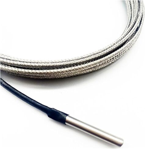 k Type Probe 4mm*30mm K/J PT100 1/2/ 3/5/10m Probe Type Shielded Braide Wire Thermocouple Temperature Sensor for Temperature Controllers(J Type 1m) in Kuwait