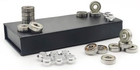 المحامل 16pcs 608zz محامل السيراميك البيضاء المحترفة ZRO2 الزلاجات المتزايدة للسباق لسباق المسار أقل مقاومة in Kuwait