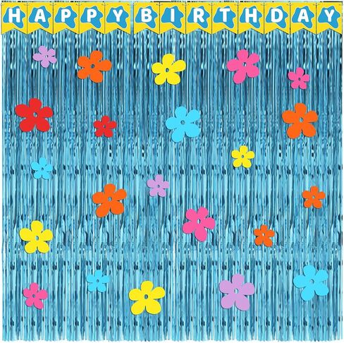 Epakh 39 Pcs Banana Cartoon Birthday Party Decorations Includes 24 Pieces Paper Cards Decor 13 Pcs Happy Birthday Banner 2 Pcs Foil Fringe Curtain Backdrop for Photo Prop Themed Party Supplies in Saudi Arabia