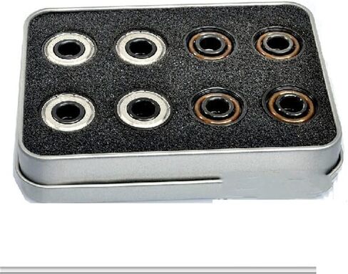Bearings 6 Beads White Ceramic 8 Pieces 608 Bearing for Slalom Inline Speed Skates for Patin in Saudi Arabia
