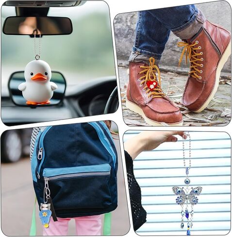 300Pcs Ball Chains Keychain, 4.72 Inch Dog Tag Chains Ball Bead Chain Beaded Chain Connector Clasp Beads Chains for Jewelry Making Key Rings Crafts DIY Hanging Decoration in Saudi Arabia