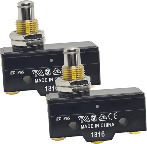 BE-2RQ1-A4 Plunger Micro Switch (Pack of 2) – 25A SPDT Limit Switch for Car Lift Power Units - Replacement for Honeywell BE2RQ1A4, Benwil 300282, Rotary Lift P461-2 in Saudi Arabia