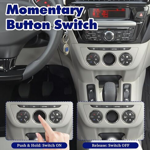 16MM Momentary Push Button Switch, IP65 Waterproof Metal Momentary Switch Stainless Steel Metal High Flush Screw Terminals (Pack of 2) in Saudi Arabia