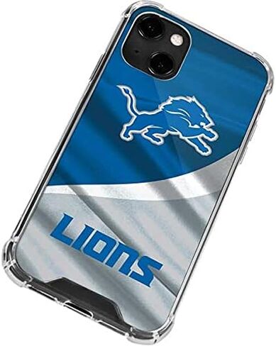 علبة الهاتف Clear Clear متوافقة مع iPhone 13 - تصميم NFL Detroit Lions مرخص رسميًا in Saudi Arabia