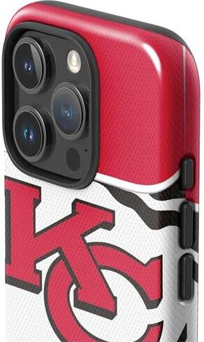 قضية الهاتف Skinit Impact متوافقة مع iPhone 16 Pro Max - تصميم NFL Kansas City Chief المرخص رسميًا in Saudi Arabia