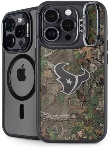 Skinit Kickstand Phone Case متوافق مع iPhone 13 Pro Max - NFL Houston Houston Texans Realtree Xtra Green Design in Saudi Arabia