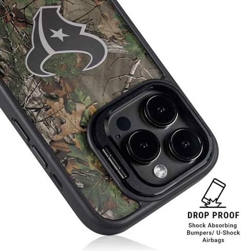Skinit Kickstand Phone Case متوافق مع iPhone 13 Pro Max - NFL Houston Houston Texans Realtree Xtra Green Design in Saudi Arabia