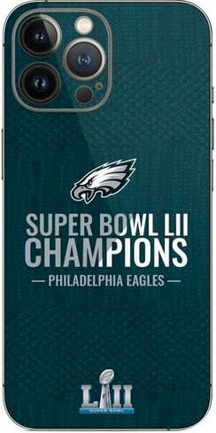 Skinit Skinit Phone Skin متوافق مع iPhone 15 Pro Max - تصميم NFL Philadelphia Eagles Super Bowl Lix المرخص رسميًا in Saudi Arabia