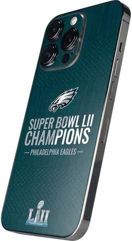 Skinit Skinit Phone Skin متوافق مع iPhone 15 Pro Max - تصميم NFL Philadelphia Eagles Super Bowl Lix المرخص رسميًا in Saudi Arabia