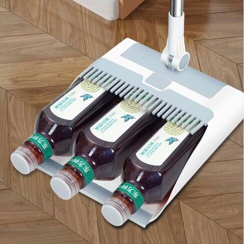 3-in-1 Broom, Dustpan, and Lint Roller Set - Adjustable Angle Broom with Self-Cleaning Dustpan and Extendable Handle Lint Roller for Pet Hair, Dust, and Dirt - Compact & Space-Saving Cleaning Kit in Saudi Arabia
