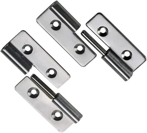 Detachable 1.5-Inch Stainless Steel Metal Door Hinge 1Pcs(Left) in Saudi Arabia