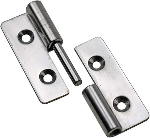 Detachable 1.5-Inch Stainless Steel Metal Door Hinge 1Pcs(Left) in Saudi Arabia