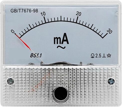 85L1 AC Milliampere Meter Pointer Ammeter 1mA 5mA 10mA 30mA 50mA 100mA 150mA 200mA 300mA 500mA 1000mA 1Pcs(20mA) in Saudi Arabia
