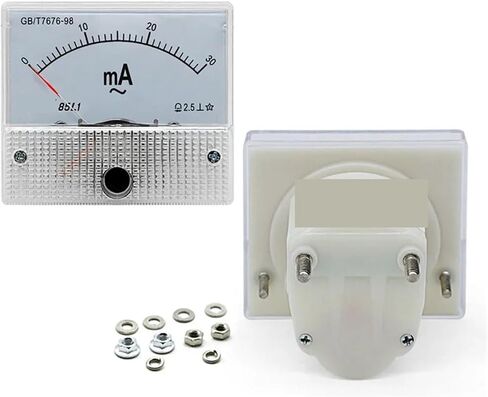 85L1 AC Milliampere Meter Pointer Ammeter 1mA 5mA 10mA 30mA 50mA 100mA 150mA 200mA 300mA 500mA 1000mA 1Pcs(20mA) in Saudi Arabia