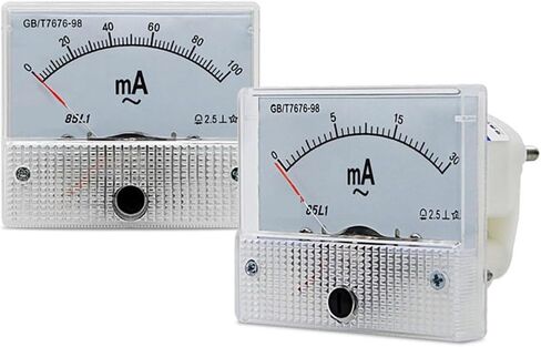 85L1 AC Milliampere Meter Pointer Ammeter 1mA 5mA 10mA 30mA 50mA 100mA 150mA 200mA 300mA 500mA 1000mA 1Pcs(20mA) in Saudi Arabia