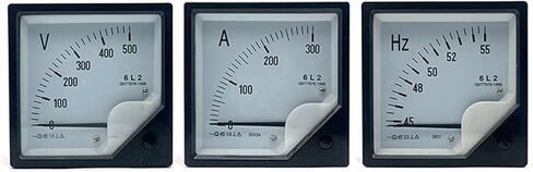 6L2 Voltmeter Ammeter Frequency Pointer Meter 500V 500A 380V 55Hz Etc 1Pcs(500V 1pcs) in Saudi Arabia