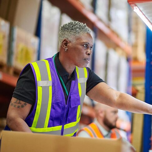 KAYGO Safety Vest with Pockets - High Visibility Reflective Vest ANSI Class 2 Construction Vest in Kuwait