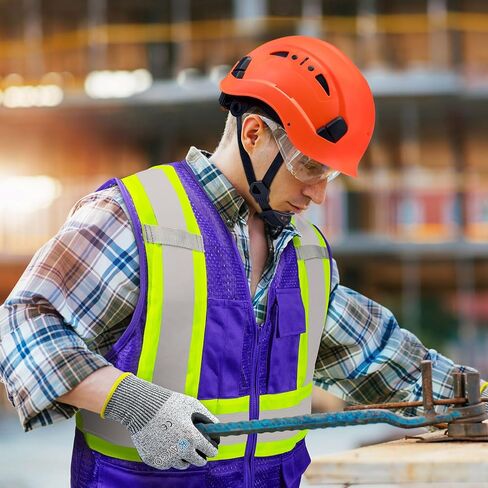 KAYGO Safety Vest with Pockets - High Visibility Reflective Vest ANSI Class 2 Construction Vest in Kuwait