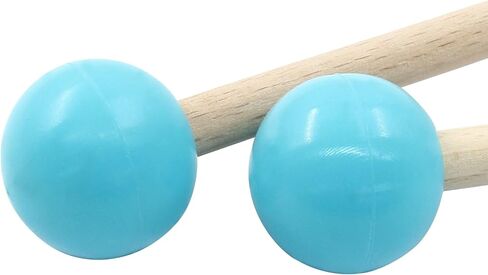 Piutouyar 2 PCS رأس المطاط مرسال Xylophone مقاطع ، 8 بوصات مطرقة من خشب الطبل drumsticks لزيليوفون ، glockenspiel ، خشب ، عصا أجراس ، مطرقة أسطوانة اللسان (أخضر) in Saudi Arabia