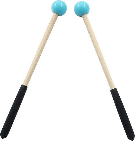 Piutouyar 2 PCS رأس المطاط مرسال Xylophone مقاطع ، 8 بوصات مطرقة من خشب الطبل drumsticks لزيليوفون ، glockenspiel ، خشب ، عصا أجراس ، مطرقة أسطوانة اللسان (أخضر) in Saudi Arabia