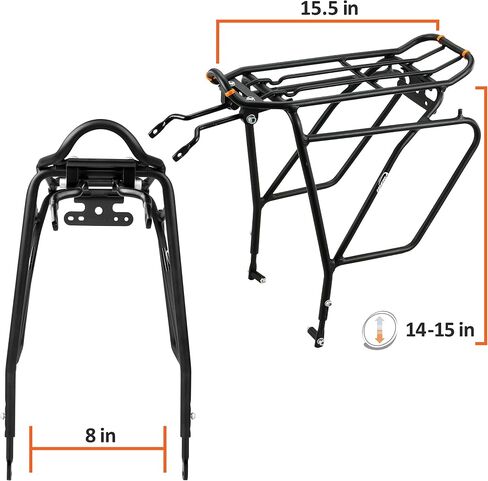 Ibera Pakrak Touring Bicycle Seatpost/Disc/Non/Disc Rack وحقيبة الإفراج السريع in Kuwait
