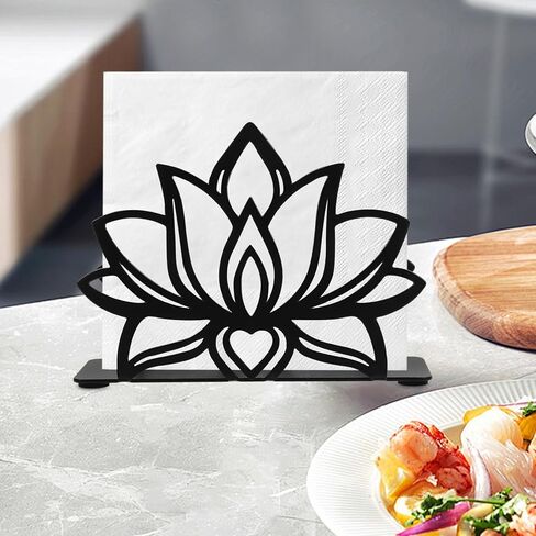 Zerodeko Lotus Flower Flower Holder Vintage Metal Fedabkin Stand Black Cast Cochtail Cocktail Neeperizer Farmhouse Farmin in Kuwait