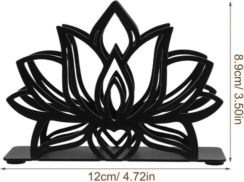 Zerodeko Lotus Flower Flower Holder Vintage Metal Fedabkin Stand Black Cast Cochtail Cocktail Neeperizer Farmhouse Farmin in Kuwait