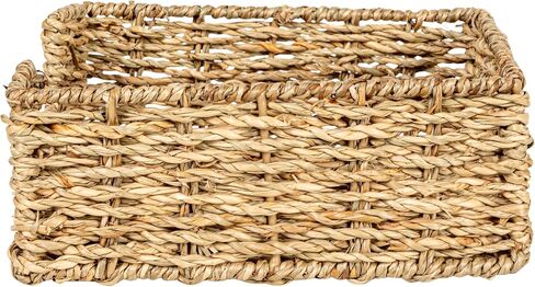 Creative Co-Op Hand-Woven Seagrass Napkin Holder, Natural in Saudi Arabia