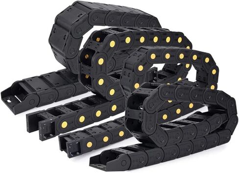 Cable Drag Chain Wire 20x25 20x38 20x40 20x50mm 20x57 L1000mm Closed Bridge Nylon Cable Track Tank Drag Chain of Engraving Machine Tool Accessories Wire Drag Chain(100mm,20X77MM_BRIDGE TYPE) in Saudi Arabia