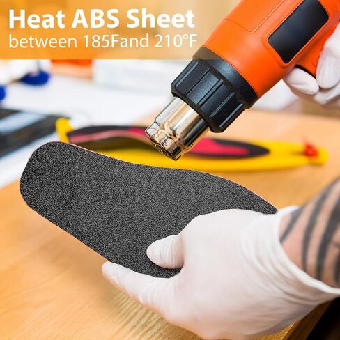 Nuanchu 4 حزم ABS ورقة بلاستيكية سميكة الصلابة الصلبة مع اثنين من جانب اثنين من جانب 12 "× 16" 1/8 "لوحة بلاستيكية مرنة قابلة للمرنة للسيارات الصناعية DIY in Saudi Arabia