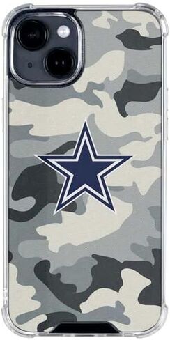 Skinit Clear Phone Case Compatible with iPhone 14 - Officially Licensed NFL Dallas Cowboys Camo Design in Saudi Arabia