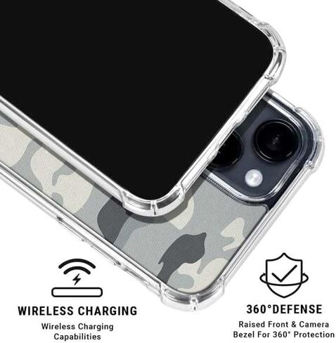 Skinit Clear Phone Case Compatible with iPhone 14 - Officially Licensed NFL Dallas Cowboys Camo Design in Saudi Arabia