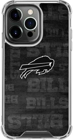 Skinit Clear Phone Case متوافق مع iPhone 15 Pro Max - تصميم NFL Buffalo المرخص رسميًا in Saudi Arabia
