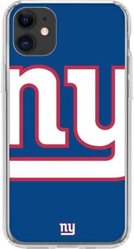 Skinit Clear Phone Case Compatible with iPhone 11 - Officially Licensed NFL New York Giants Large Logo Design in Saudi Arabia