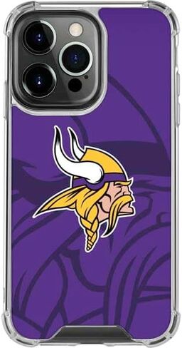 Skinit Clear Phone Case متوافق مع iPhone 13 Pro - تصميم NFL Minnesota Vikings مرخص رسميًا in Saudi Arabia